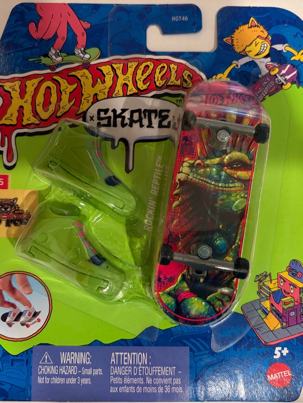 NEW 2023 Hot Wheels Tony Hawk SKATE Rockin Reptile  Skateboard